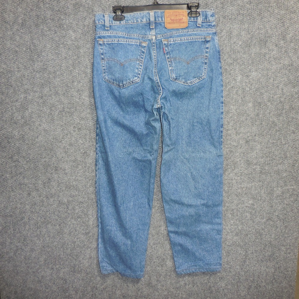 Levi's 550 Relaxed Fit Tapered Leg Jeans Mens 34x30 Blue Denim Made in USA 90s